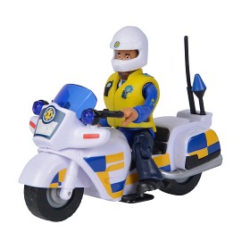 Bilde av  Brannmann Sam Politietmotorsykkel Med Figur Malcom