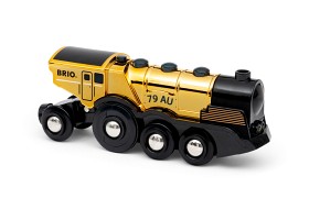 Bilde av BRIO 33630 Mighty Gold Action Lokomotiv