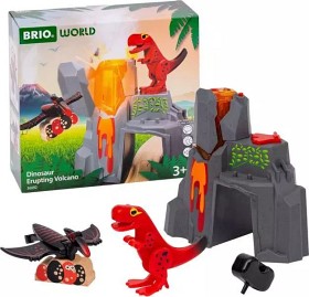 Bilde av BRIO World 36092 Aktiv vulkan med dinosaurer