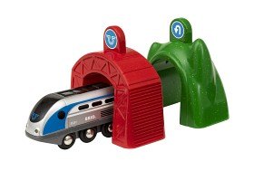 Bilde av BRIO - Smart Tech 33834 Smart lok med action-tunnlar