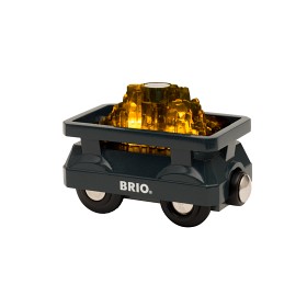 Bilde av BRIO - Lift & Load 33896 Guldletarvagn med ljus