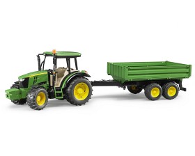 Bilde av Bruder John Deere 5115M med tipphenger