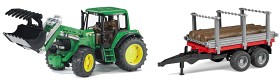 Bilde av Bruder John Deere 6920 med timmersläp och 3 timmerstockar