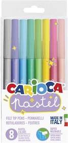 Bilde av Carioca Fiberpennor pastell (8-pack)