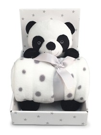 Bilde av Fleecefilt och Gosedjur Panda
