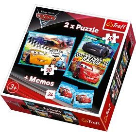 Bilde av Disney Cars 3 Pussel & Memo