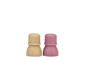Bilde av Cherub Baby Silikonpip 2-pakke (Støvrosa/Sand)