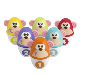 Bilde av Chicco Monkey strike Bowling och stapelleksak