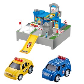 Bilde av City Racing Garasje med 2 minibiler