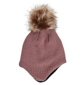 Bilde av Color Kids Mössa med pälsboll (Burlwood)
