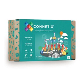 Bilde av Connetix Rainbow Ball Run 92-deler