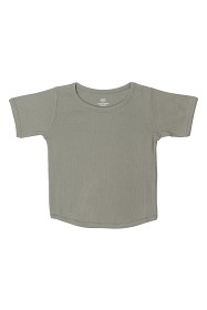 Bilde av Copenhagen Colors Ribbad T-shirt (Ljusgrå)