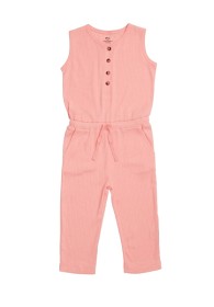 Bilde av Copenhagen Colors Ribbet Jumpsuit (Korall)