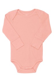 Bilde av Copenhagen Colors Ribbet Langermet Body (Korall)