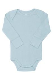 Bilde av Copenhagen Colors Ribbet Langermet Body (Lys blå)