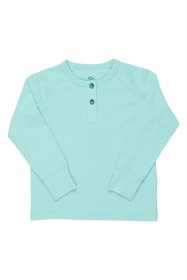 Bilde av Copenhagen Colors Ribbet Langermet T-shirt (Mint)