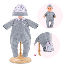 Bilde av Corolle MPP Dukkeklær (grå pyjamas med hatt)