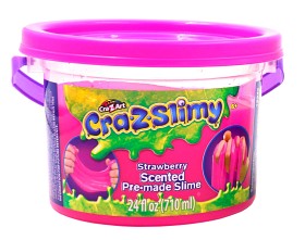 Bilde av Cra-z-Slimy - Slime i hink 0,7 liter rosa