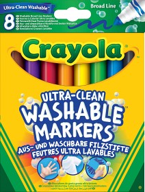 Bilde av Crayola 8 Ultra Clean Filtpenner