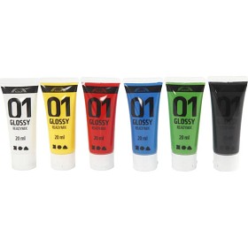 Bilde av Creative Company A-color akrylfärg 6x20 ml (Standardfärger)