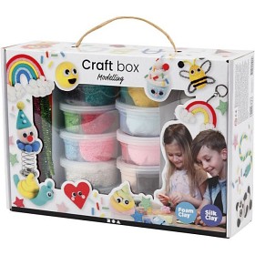 Bilde av Creativ Company Foam Clay och Silk Clay i temaask (Mix)