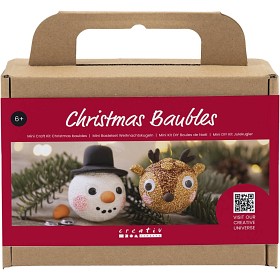 Bilde av Creativ Company Mini DIY Kit Julekuler (Reinsdyr & snømann)