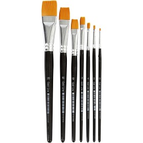 Bilde av Creative Company Gold Line Pensel platta 7 st