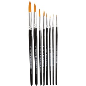 Bilde av Creative Company Gold Line Pensel runda 8 st