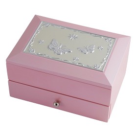 Bilde av Dacapo Silver Smyckeskrin med låda (Rosa)