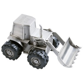 Bilde av Dacapo Silver Sparegris Traktor med skuffe (Tennfinish)