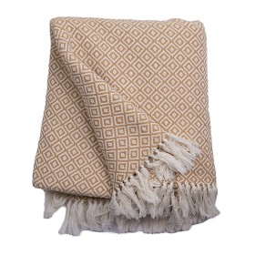 Bilde av Deco Nord Ekel Gåsemønster Pledd (Biscut/Beige