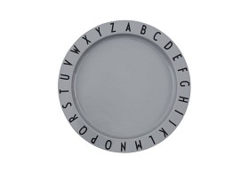Bilde av Design Letters ABC Tallrik (Grå)
