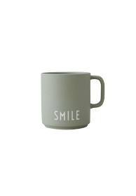 Bilde av Design Letters Favoritkopp med Handtag (Grön/Smile)