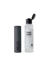 Bilde av Design Letters Take Care Handsprit 100 ml + Refillflaska 20 ml (Mörkgrön/Hello)