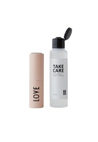 Bilde av Design Letters Take Care Hand Sanitizer 100 ml + Refillflaska 20 ml (Nude/Love)