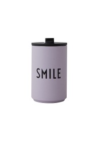 Bilde av Design Letters Termoflaska (Lila/Smile)
