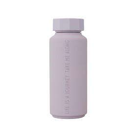 Bilde av Design Letters isolerte vannflaske Life Is A Journey (Lavender)