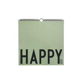 Bilde av Design Letters Väggkalender 2021 (Dark Green)