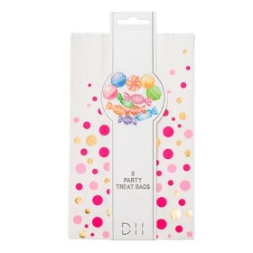 Bilde av Designhouse95 godteposer 8 st (Rosa prickar)