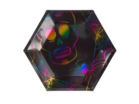 Bilde av Designhouse95 Halloween papirplater Hexagon 8 st