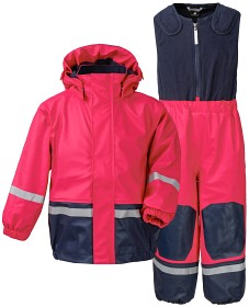 Bilde av Didriksons Boardman Fodrat Regnställ (Fuschia)