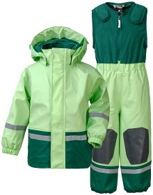 Bilde av Didriksons Boardman Fodrat Regnställ (Split green)