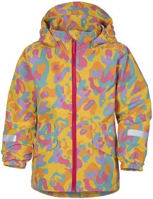 Bilde av Didriksons LAVA KIDS Jacka Yellow bubbels print (Multi)