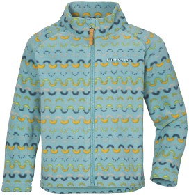 Bilde av Didriksons Monte Fleecejakke (Waveprint Turquoise)