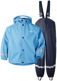 Bilde av Didriksons Slaskeman Regnställ (Malibu Blue)