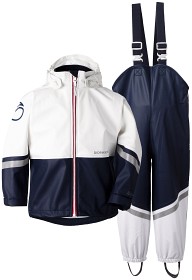 Bilde av Didriksons Waterman Regnställ (Navy/Snow White) (80)