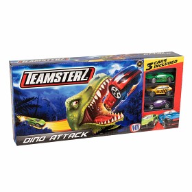 Bilde av Dino Attack Bilbana med 3 bilar