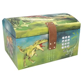 Bilde av Dino World Skattekiste med kode, lyd og lys