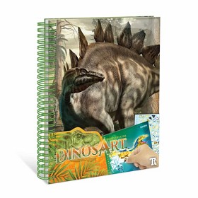 Bilde av Dinos Art Creative Book Sticker By Number Hobbybok