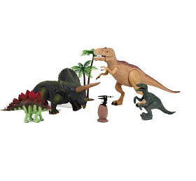 Bilde av Dinosaurer 4 stk T-rex med lyd og lys